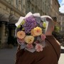 Акварельний букет із гортензією «Мальовничий пейзаж»