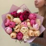 Микс из 25 пионов в букете «Мечта влюблённой»