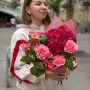 Букет у вишневих відтінках «Літо на веранді»