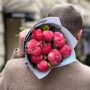 9 яскравих півоній Coral Charm у букеті «Коралові перлини»