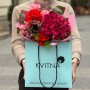 Vibrant bouquet with hydrangea «Glowing Embers»