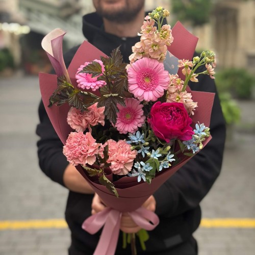 Picturesque bouquet in rich hues «The Mystery of Avalon»