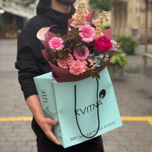 Picturesque bouquet in rich hues «The Mystery of Avalon»
