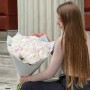 15 ніжних півоній сорту Gardenia у букеті «Пелюстковий зефір»
