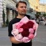 Bouquet of 13 silky peonies «June Etude»