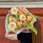 Warm bouquet with eremurus «Cream Sun»