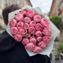 25 півоній сорту Etched Salmon у букеті «Кварцова хмаринка»