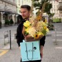 Vibrant Bouquet with Eremurus and Peonies «Prayer to the Sun»