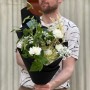 Interesting bouquet with protea «Stylish Compliment»