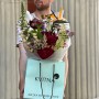 Загадочный букет в насыщенных цветах «Мистическое созвездие»