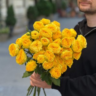 Golden Trendsetter Spray Peony Rose
