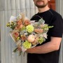 Elegant Bouquet with La Garden Cafe Latte Roses «Coffee in Nice»