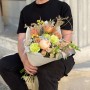 Elegant Bouquet with La Garden Cafe Latte Roses «Coffee in Nice»