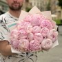 19 півоній сорту Petticoat Flounce у букеті «Зефірний настрій»