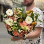 Цікавий букет із кніфофією «Конфетті щастя»