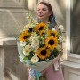 Солнечный букет в полевом стиле «Летнее путешествие»