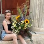 Розкішний літній букет у польовому стилі «Озеро Мічіган»