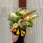 Життєрадісний стильний букет із жовтими каллами «Дорога в Ельдорадо»
