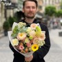 Пудровый нежный букет «Лимонный привкус»