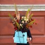 Luxurious bouquet with eremurus «Cosmic Miracle»