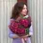Монобукет із гортензії в теплих тонах «Графський сад»