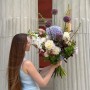 Light airy bouquet with peonies «The Garden of Versailles»
