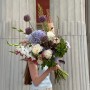 Light airy bouquet with peonies «The Garden of Versailles»