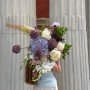 Light airy bouquet with peonies «The Garden of Versailles»