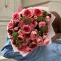 Bouquet with Mandarin X-Pression Peony Roses and Sandringham Spray Roses «Lace of Dreams»