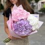 Bouquet of three delicate hydrangeas «Clouds of Dreams»