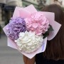 Bouquet of three delicate hydrangeas «Clouds of Dreams»