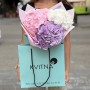 Bouquet of three delicate hydrangeas «Clouds of Dreams»