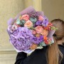 Романтический акварельный букет с гортензией «Жизнерадостная Кристинка»