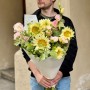 Жизнерадостный букет с подсолнухами «Лето для Кристины»