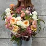 Exquisite bouuet in pastel tones «Venetian Coffee»