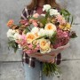 Exquisite bouuet in pastel tones «Venetian Coffee»