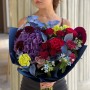 Rich Bouquet with Hydrangea and Scabiosa «Night Whisper»