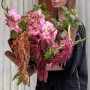 Distinctive Seasonal Bouquet with Hydrangeas and Gladioli «Ruby Springs»