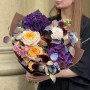 Lush Bouquet with Hydrangeas «Blueberry Tart»