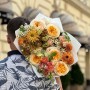 Sunny Bouquet with Peony-Style Roses «Scent of Cinnamon»