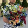 Distinctive Bouquet with Vibrant Gloriosa «The Lights of Avalon»