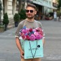 Соковитий букет у малинових тонах «Пурпурові сузір'я»