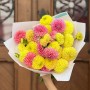 Bouquet of 27 bright dahlias «Cheerful Sweeties»