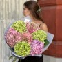 Bouquet with 7 Hydrangeas in Beautiful Shades «Lavender Mist»