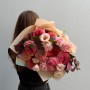 Stylish Strawberry-Toned Bouquet «Mademoiselle’s Kiss»