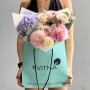 Light Bouquet in Soft Pastel Shades «Lavender Watercolor»