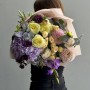 Pastel Romantic Bouquet with Hydrangea «Blueberry Lemonade»