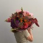 Bold Bouquet with Gladioli «Velvet Sunset»