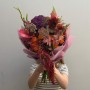 Bold Bouquet with Gladioli «Velvet Sunset»