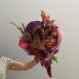 Bold Bouquet with Gladioli «Velvet Sunset»